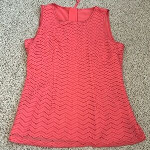 Banana Republic Coral Sleeveless Top, S